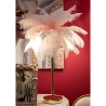 Lámpara de mesa con pantalla de plumas y 2 luces Palm S Elección