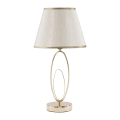 Lámpara de mesa elegante con base dorada y pantalla beige Flush S Promoción