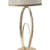 Lámpara de mesa elegante con base dorada y pantalla beige Flush S Rebajas