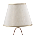 Lámpara de mesa elegante con base dorada y pantalla beige Flush S Oferta