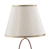Lámpara de mesa elegante con base dorada y pantalla beige Flush S Oferta