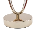 Lámpara de mesa elegante con base dorada y pantalla beige Flush S Descueto