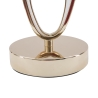 Lámpara de mesa elegante con base dorada y pantalla beige Flush S Descueto