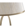 Lámpara de mesa elegante con base dorada y pantalla beige Flush S Catálogo