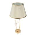 Lámpara de mesa elegante con base dorada y pantalla beige Flush M Oferta
