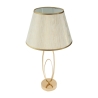 Lámpara de mesa elegante con base dorada y pantalla beige Flush M Oferta