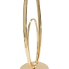 Lámpara de mesa elegante con base dorada y pantalla beige Flush M Descueto