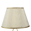 Lámpara de mesa elegante con base dorada y pantalla beige Flush M Catálogo