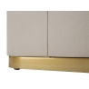 Mesita de noche elegante con 2 cajones y detalles dorados 60x40cm Lullaby Modelo