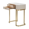 Consola de entrada con 2 cajones y patas doradas 70x40cm Beauty Rebajas