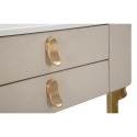 Consola de entrada con 2 cajones y patas doradas 70x40cm Beauty Stock