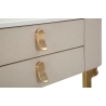 Consola de entrada con 2 cajones y patas doradas 70x40cm Beauty Stock
