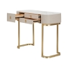 Consola de entrada con 3 cajones y patas doradas 100x40cm Glamour Rebajas