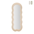 Espejo de pared o de pie diseño ondulado en terciopelo 60x160cm Miki Promoción