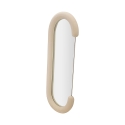 Espejo moderno de pared o de pie en terciopelo 60x160cm Chantal Stock