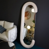 Espejo moderno de pared o de pie en terciopelo 60x160cm Chantal Oferta