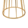 Mesa decorativa alta redonda para sala de estar en metal dorado glam 38cm Stick Catálogo