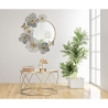Espejo redondo de pared con decoraciones florales 3D Amy Venta