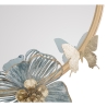 Espejo redondo de pared con decoraciones florales 3D Amy Rebajas