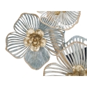Espejo redondo de pared con decoraciones florales 3D Amy Descueto