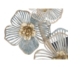 Espejo redondo de pared con decoraciones florales 3D Amy Descueto
