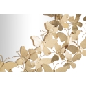 Espejo de pared redondo con mariposas 3D dorado Butterfly Wind Oferta