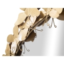 Espejo de pared redondo con mariposas 3D dorado Butterfly Wind Rebajas