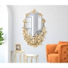 Espejo ovalado de pared dorado con mariposas decorativas Butterfly Wind Venta