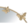 Espejo redondo de pared dorado con mariposas decorativas Butterfly M Rebajas
