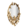Espejo redondo de pared dorado con mariposas decorativas 74cm Butterfly S Oferta