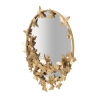 Espejo redondo de pared dorado con mariposas decorativas 74cm Butterfly S Catálogo