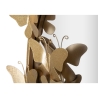 Espejo redondo de pared dorado con mariposas decorativas 74cm Butterfly S Stock