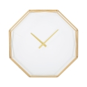 Reloj de pared octagonal de metal dorado Octagonal Promoción