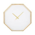 Reloj de pared octagonal de metal dorado Octagonal Promoción