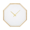 Reloj de pared octagonal de metal dorado Octagonal Promoción