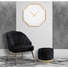 Reloj de pared octagonal de metal dorado Octagonal Venta