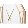 Reloj de pared octagonal de metal dorado Octagonal Descueto