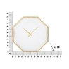 Reloj de pared octagonal de metal dorado Octagonal Catálogo