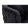 Sillón glam de terciopelo con patas doradas y cojín Bucarest-P 