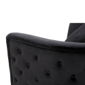 Sillón glam de terciopelo con patas doradas y cojín Bucarest-P 