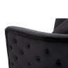 Sillón glam de terciopelo con patas doradas y cojín Bucarest-P 