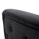 Sillón glam de terciopelo con patas doradas y cojín Bucarest-P 