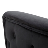 Sillón glam de terciopelo con patas doradas y cojín Bucarest-P 