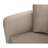 Sillón de diseño para sala de estar acolchado con patas de metal dorado Kiev 
