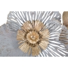 Decoración de pared de metal 3D con diseño floral Poxy Oferta