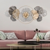 Decoración de pared de metal 3D con diseño floral Poxy Venta