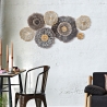 Decoración de pared en metal 3D multicolor Browny Venta