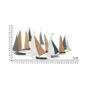Decoración de pared 3D de metal y madera con veleros Regata Catálogo