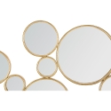 Decoración de pared con espejos redondos dorados Mirrors Oferta