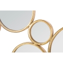Decoración de pared con espejos redondos dorados Mirrors Descueto